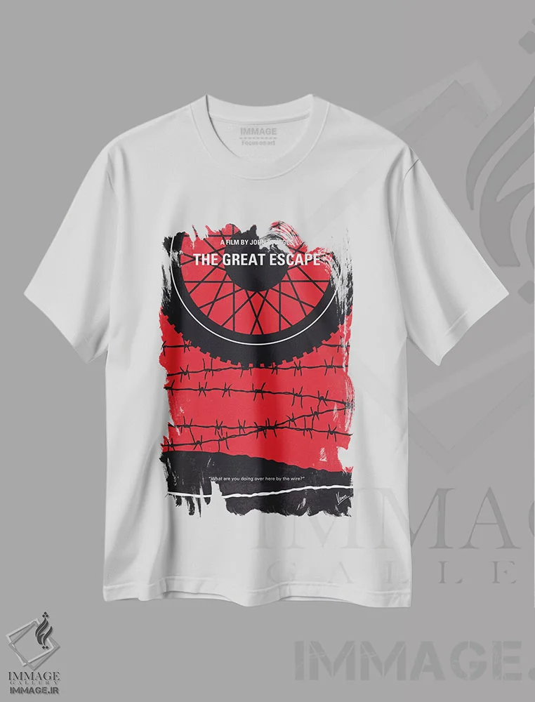 تیشرت سفید طرح دار آثار چانکونگ - immage.ir