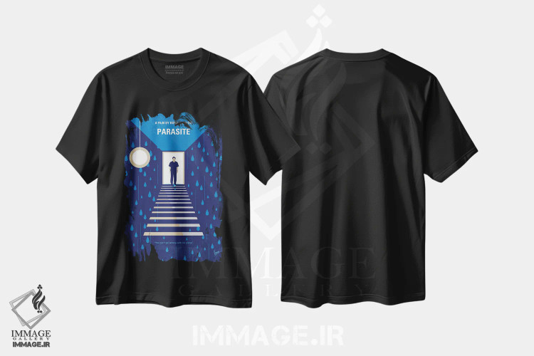 تیشرت مشکی طرح دار پوستر مینیمال فیلم انگل، هنر دیجیتال اثر چانکونگ | فروشگاه ایماژ