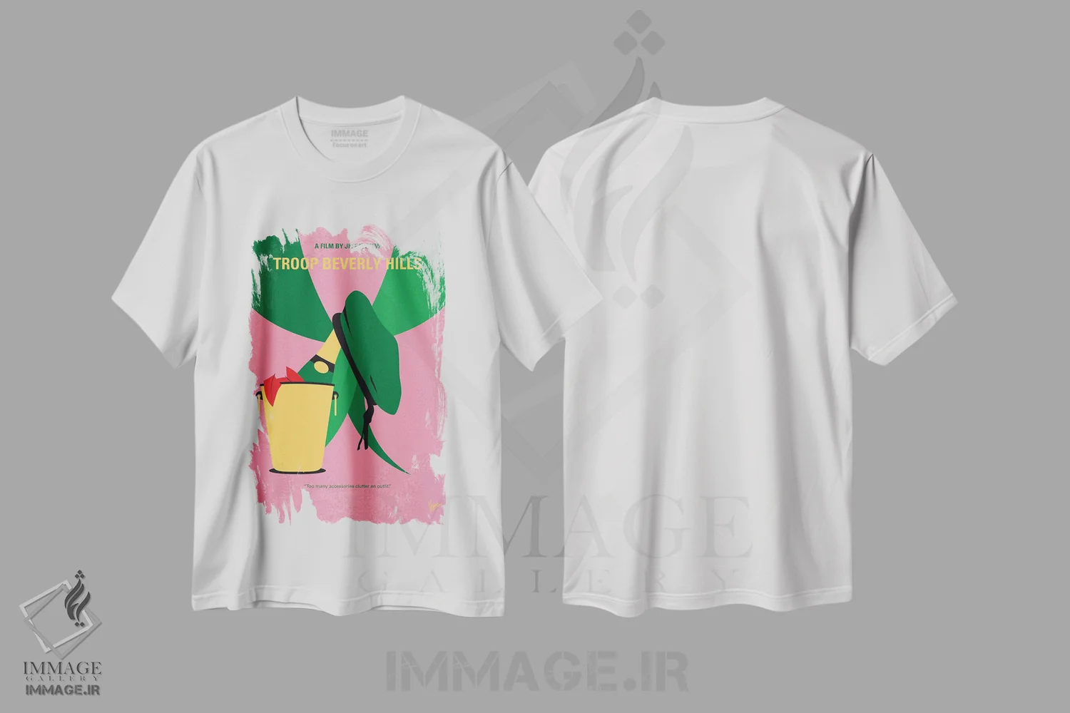 تیشرت سفید طرح دار آثار چانکونگ - immage.ir