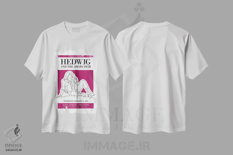 تیشرت سفید طرح دار پوستر موزیکال هدویگ و اینچ عصبانی من، تزئینی اثر چانکونگ | immage.ir
