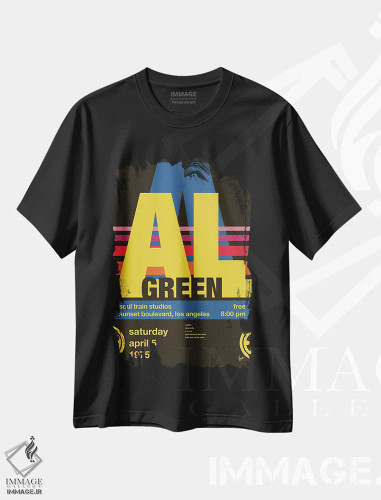 تیشرت مشکی طرح دار پوستر ال گرین، تزئینی اثر چانکونگ | فروشگاه ایماژ
