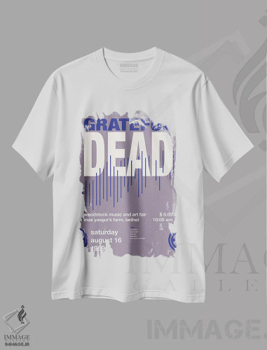 تیشرت سفید طرح دار پوستر گریتفل دد، تزئینی اثر چانکونگ | فروشگاه ایماژ
