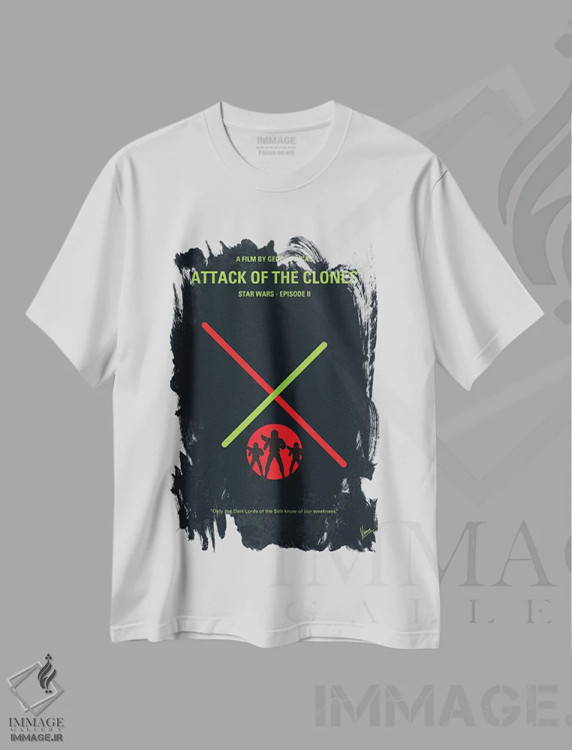 تیشرت سفید طرح دار آثار چانکونگ - immage.ir