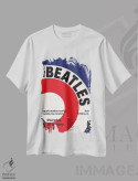 تیشرت سفید طرح دار پوستر بیتلز، تزئینی اثر چانکونگ | فروشگاه ایماژ