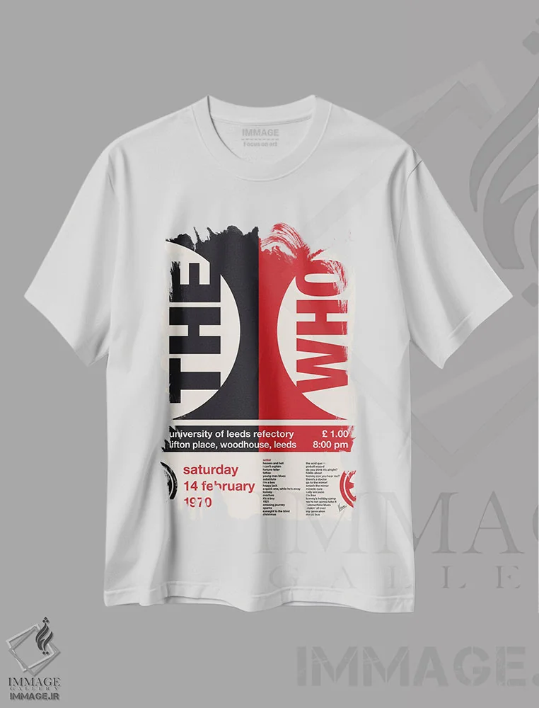 تیشرت سفید طرح دار پوستر د هو، تزئینی اثر چانکونگ | فروشگاه ایماژ
