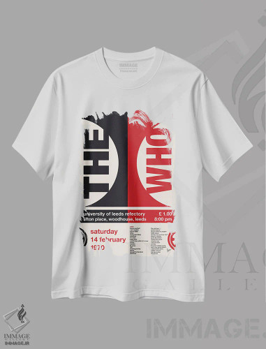 تیشرت سفید طرح دار پوستر د هو، تزئینی اثر چانکونگ | فروشگاه ایماژ
