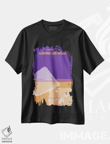 تیشرت مشکی طرح دار پوستر مینیمال فیلم ترک لاس وگاس، هنر دیجیتال اثر چانکونگ | فروشگاه ایماژ