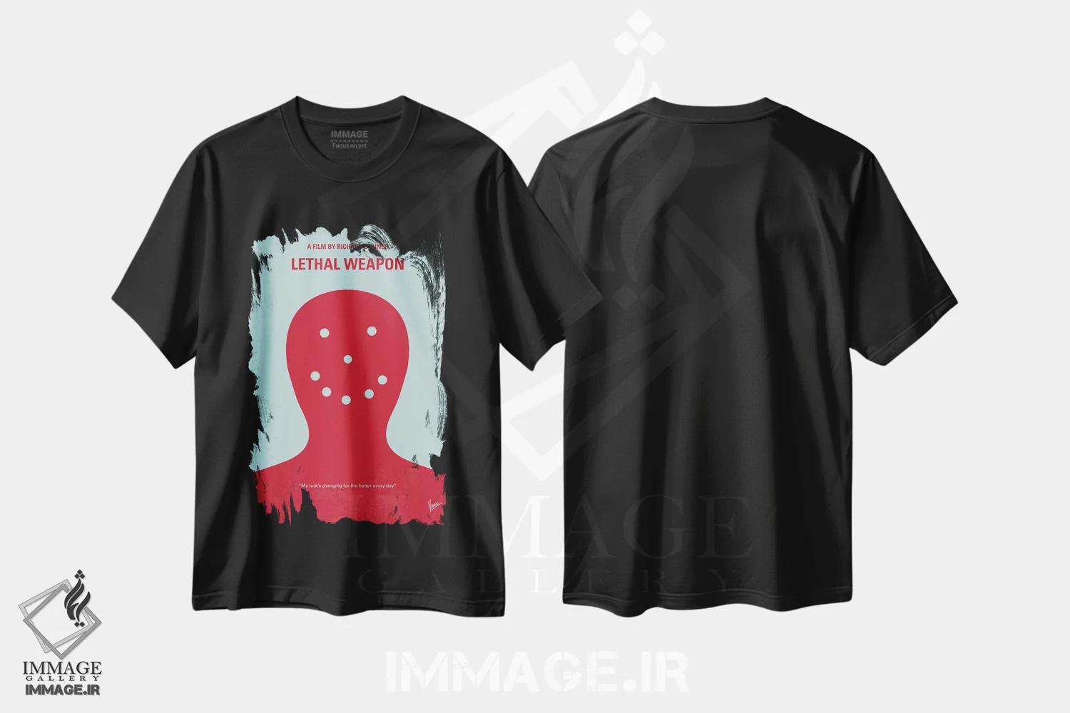 تیشرت مشکی طرح دار آثار چانکونگ - immage.ir