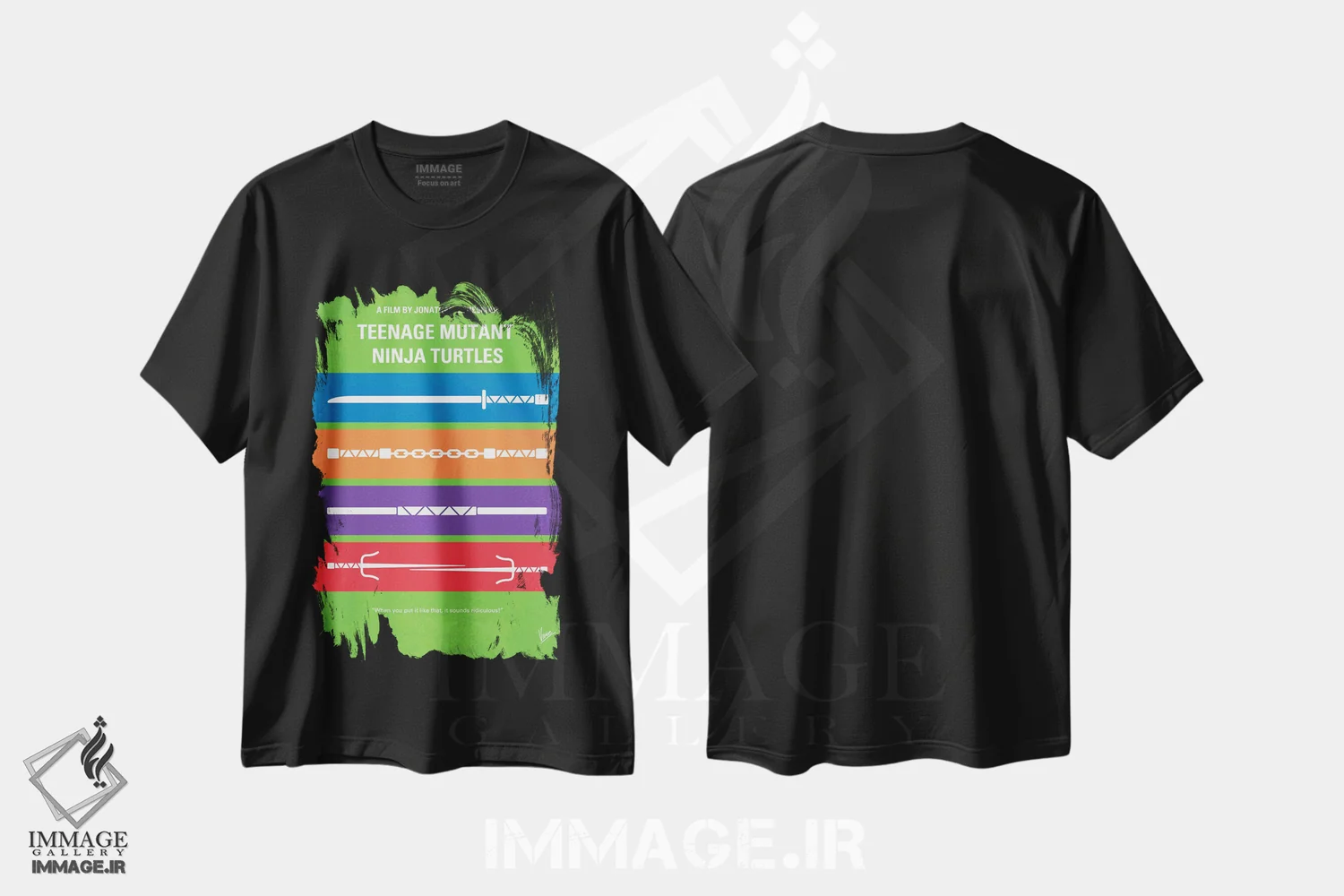 تیشرت مشکی طرح دار آثار چانکونگ - immage.ir