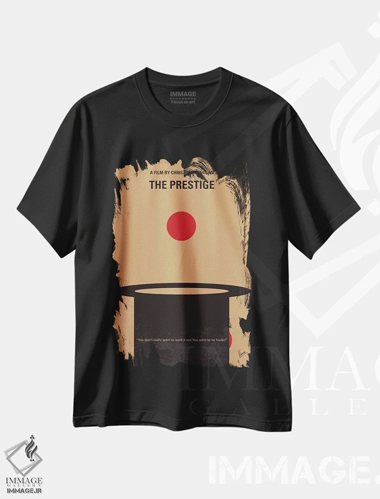 تیشرت مشکی طرح دار پوستر مینیمال فیلم حیثیت، هنر دیجیتال اثر چانکونگ | immage.ir