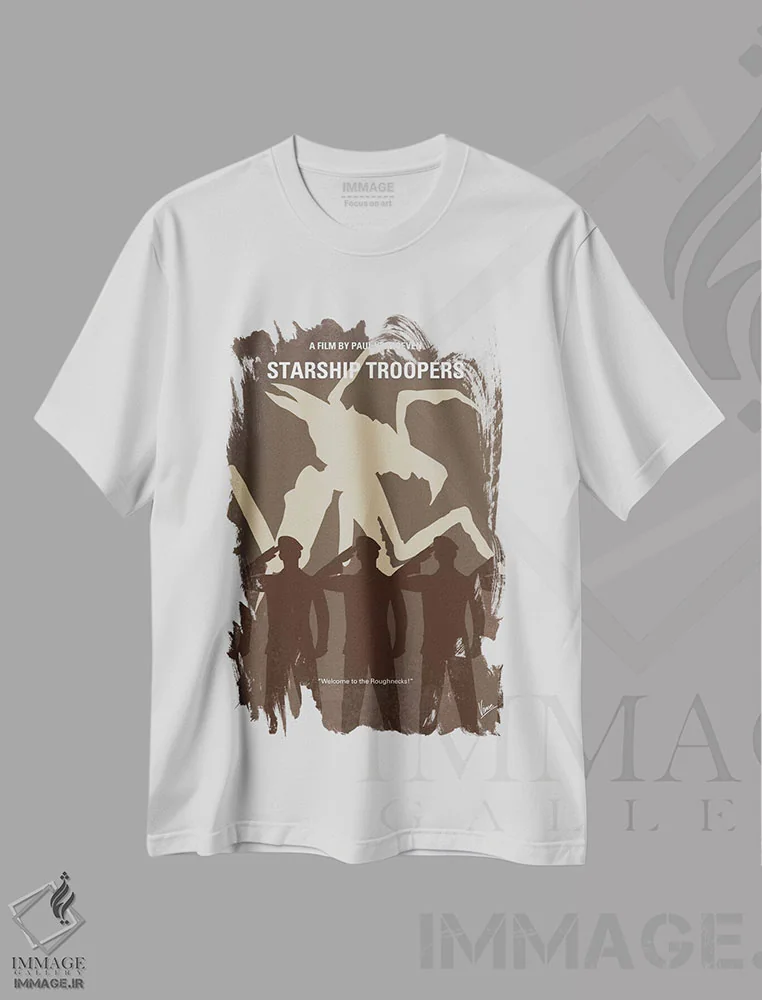 تیشرت سفید طرح دار آثار چانکونگ - immage.ir