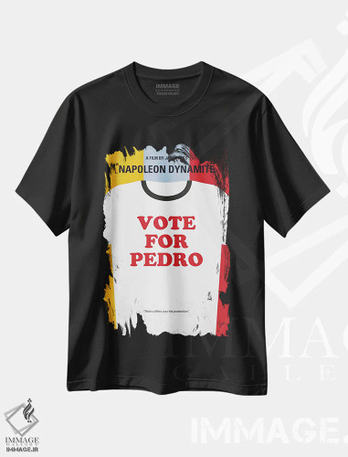 تیشرت مشکی طرح دار پوستر مینیمال فیلم ناپلئون دینامیت، پوستر مینیمال فیلم های کمدی اثر چانکونگ | فروشگاه ایماژ