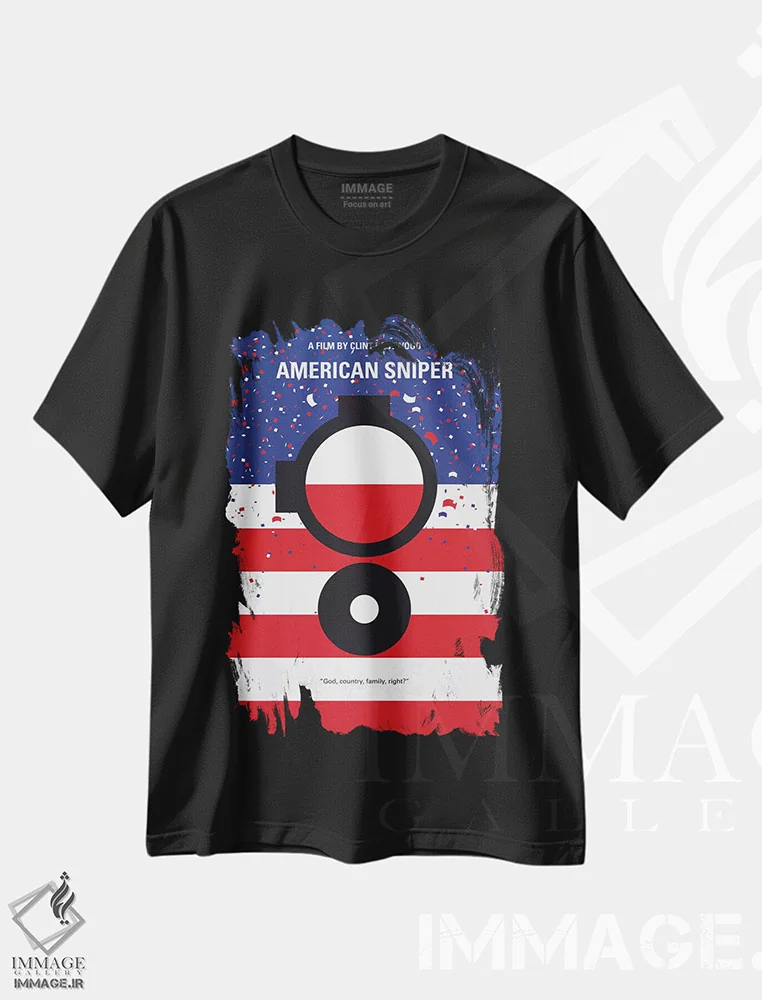 تیشرت مشکی طرح دار آثار چانکونگ - فروشگاه ایماژ