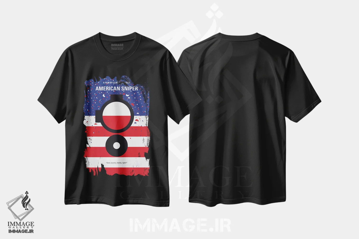 تیشرت مشکی طرح دار آثار چانکونگ - فروشگاه ایماژ