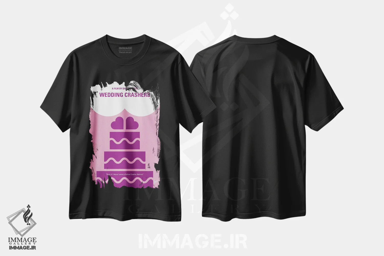 تیشرت مشکی طرح دار آثار چانکونگ - immage.ir