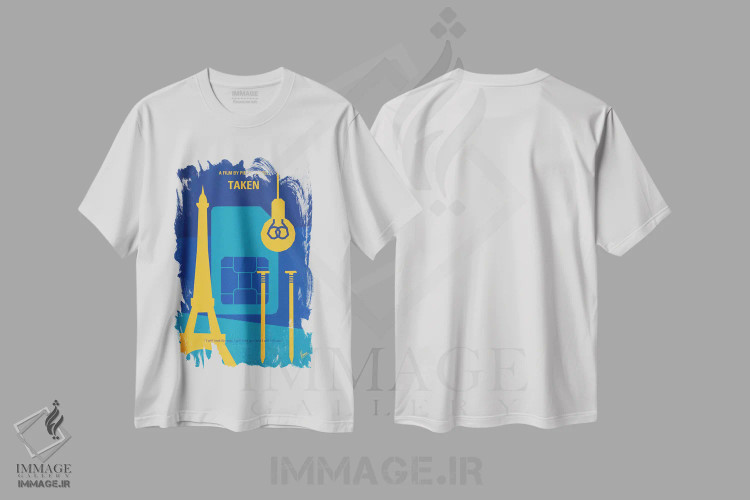 تیشرت سفید طرح دار آثار چانکونگ - فروشگاه ایماژ