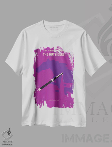 تیشرت سفید طرح دار پوستر مینیمال فیلم بیگانگان، هنر دیجیتال اثر چانکونگ | فروشگاه ایماژ