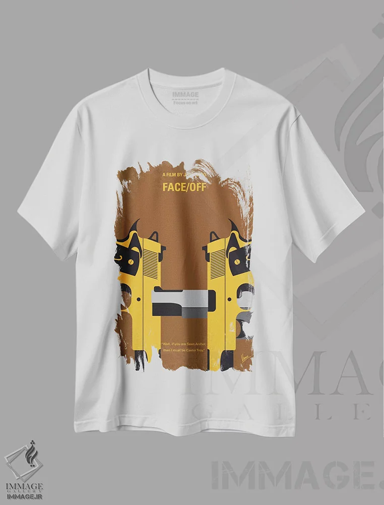 تیشرت سفید طرح دار آثار چانکونگ - immage.ir