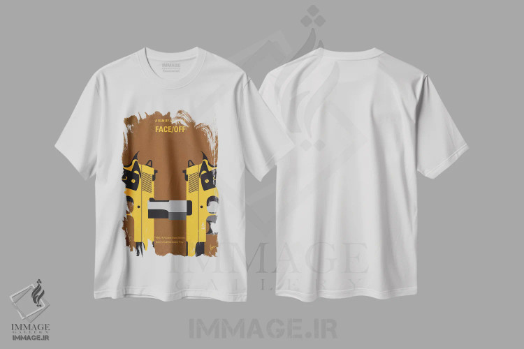 تیشرت سفید طرح دار آثار چانکونگ - immage.ir