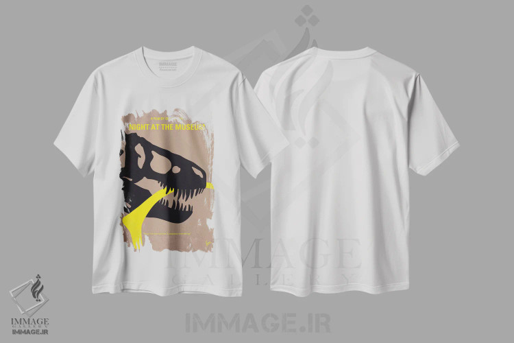 تیشرت سفید طرح دار آثار چانکونگ - immage.ir