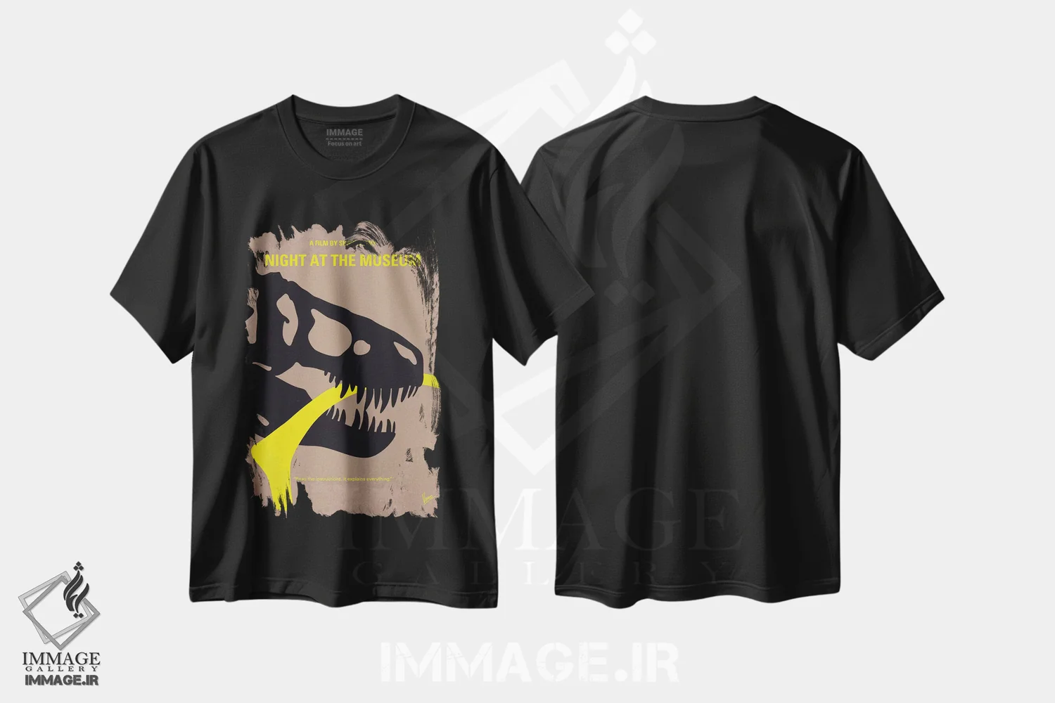 تیشرت مشکی طرح دار آثار چانکونگ - فروشگاه ایماژ