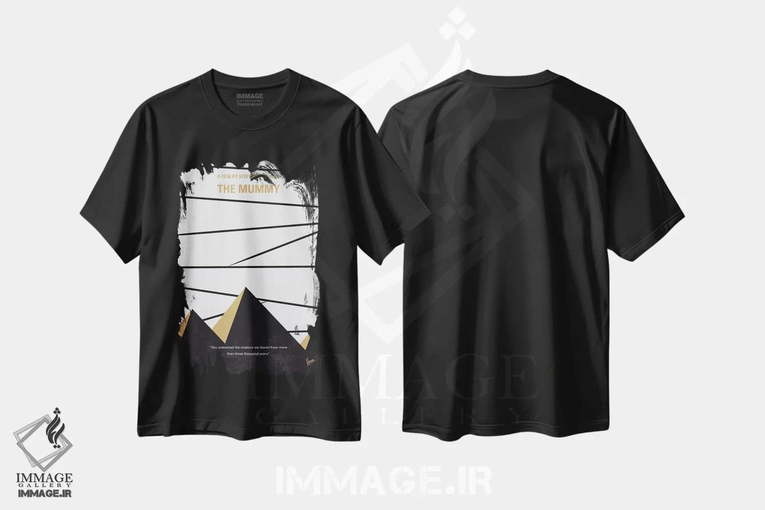 تیشرت مشکی طرح دار آثار چانکونگ - immage.ir