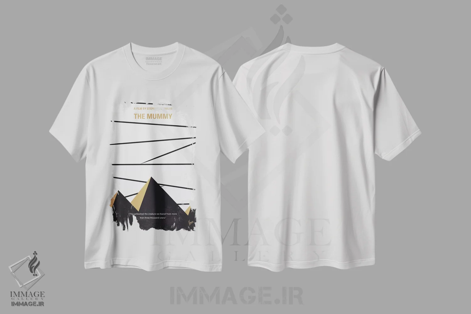 تیشرت سفید طرح دار آثار چانکونگ - فروشگاه ایماژ