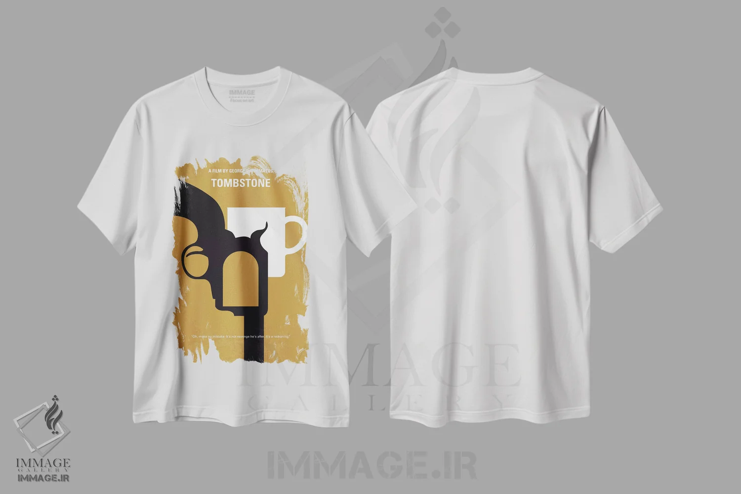 تیشرت سفید طرح دار آثار چانکونگ - immage.ir