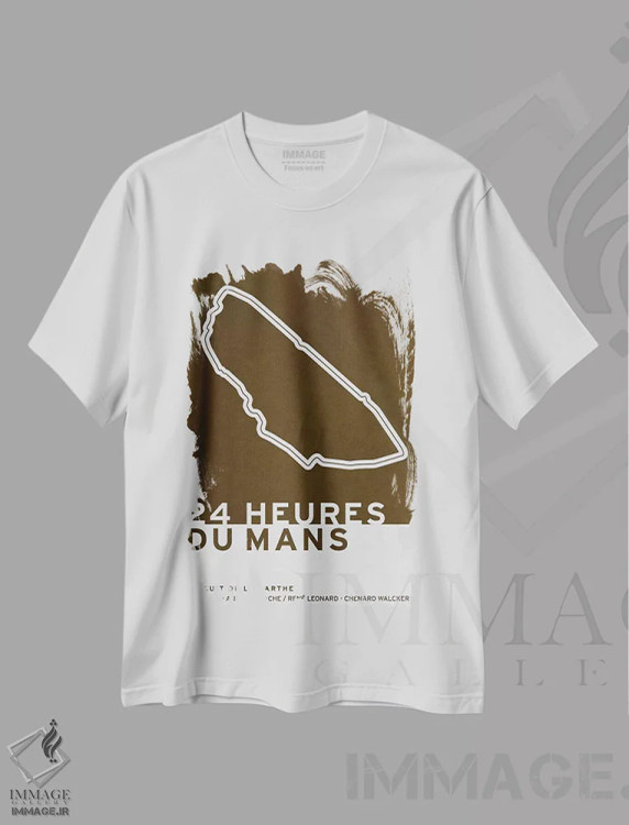 تیشرت سفید طرح دار ۱۹۲۳ بیست وچهار ساعت لومان، هنر دیجیتال اثر چانکونگ | فروشگاه ایماژ