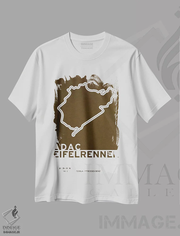 تیشرت سفید طرح دار ۱۹۲۷ آیفل رنن، هنر دیجیتال اثر چانکونگ | immage.ir