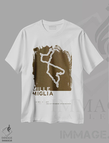 تیشرت سفید طرح دار ۱۹۲۷ میل میلیا، هنر دیجیتال اثر چانکونگ | فروشگاه ایماژ