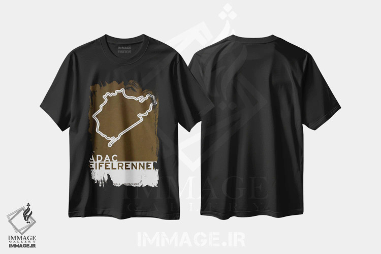 تیشرت مشکی طرح دار ۱۹۲۷ آیفل رنن، هنر دیجیتال اثر چانکونگ | فروشگاه ایماژ