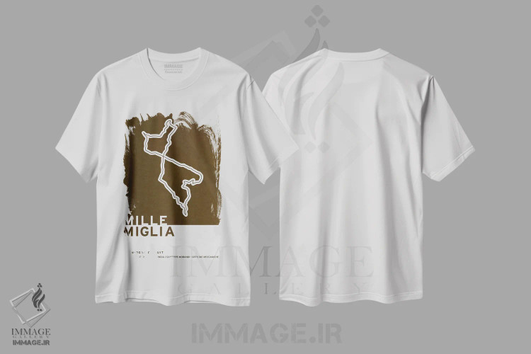 تیشرت سفید طرح دار ۱۹۲۷ میل میلیا، هنر دیجیتال اثر چانکونگ | فروشگاه ایماژ