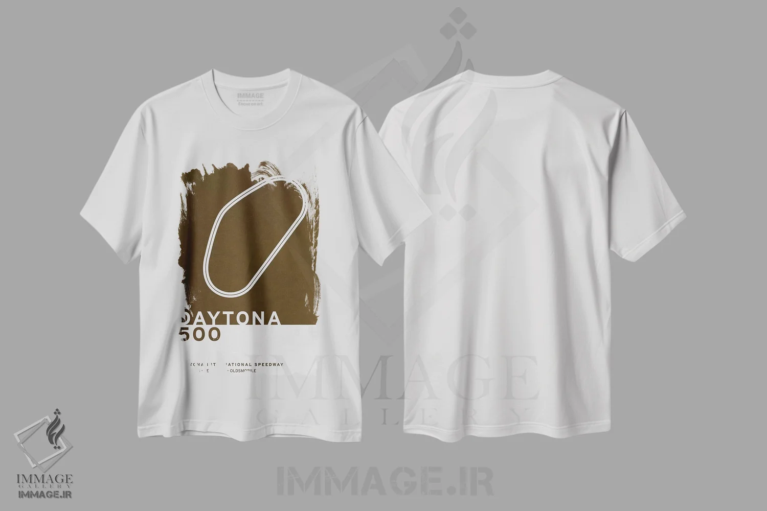 تیشرت سفید طرح دار ۱۹۵۹ دیتونا ۵۰۰، هنر دیجیتال اثر چانکونگ | immage.ir