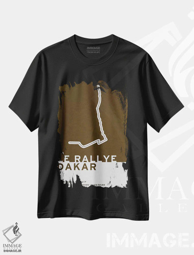 تیشرت مشکی طرح دار ۱۹۷۸ رالی داکار، هنر دیجیتال اثر چانکونگ | فروشگاه ایماژ