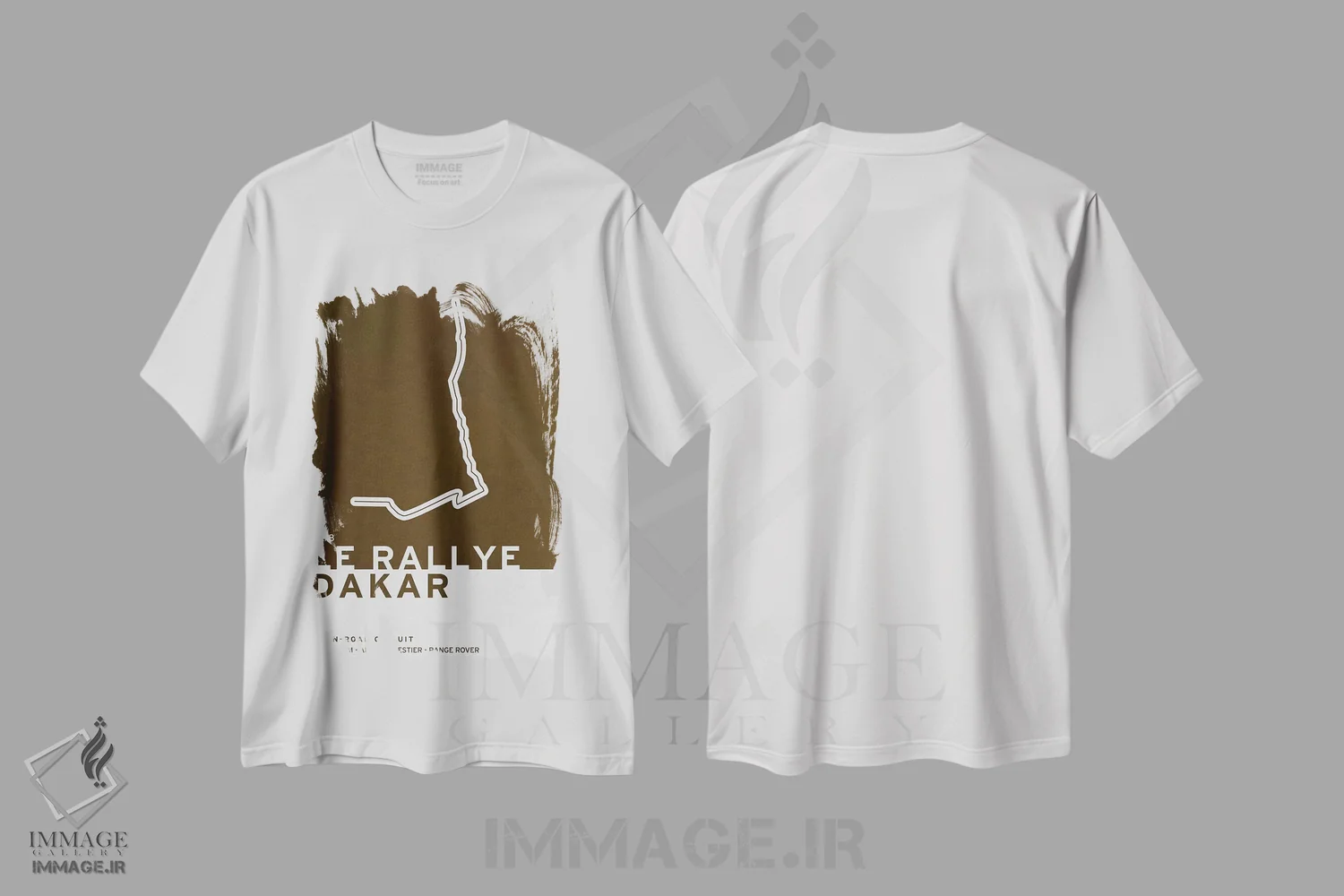 تیشرت سفید طرح دار ۱۹۷۸ رالی داکار، هنر دیجیتال اثر چانکونگ | immage.ir