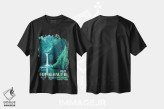 تیشرت مشکی طرح دار پوستر سفر به سیاره فراخورشیدی IV: فومالهوت بی، هنر دیجیتال اثر چانکونگ | فروشگاه ایماژ