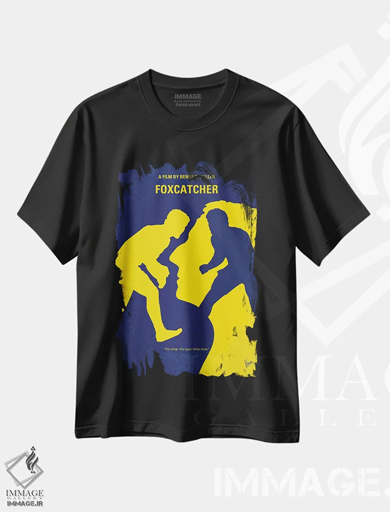 تیشرت مشکی طرح دار پوستر مینیمال فیلم فاکس کچر، هنر دیجیتال اثر چانکونگ | فروشگاه ایماژ