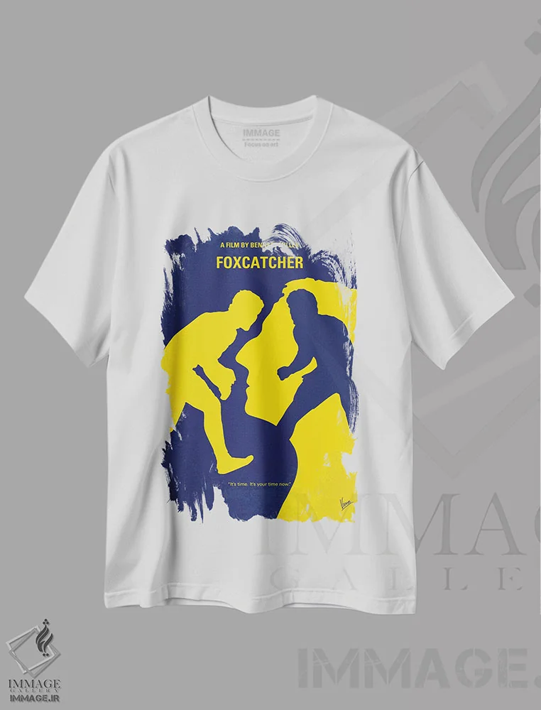 تیشرت سفید طرح دار پوستر مینیمال فیلم فاکس کچر، هنر دیجیتال اثر چانکونگ | immage.ir