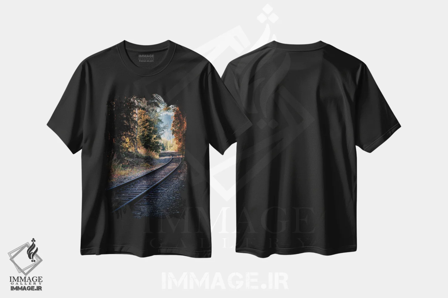 تیشرت مشکی طرح دار پایان خط، مدیوم اثر کت کریگن | immage.ir