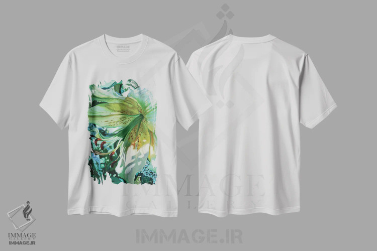 تیشرت سفید طرح دار سوسن جین، هنر فاخر معاصر اثر کلویی هدن | immage.ir