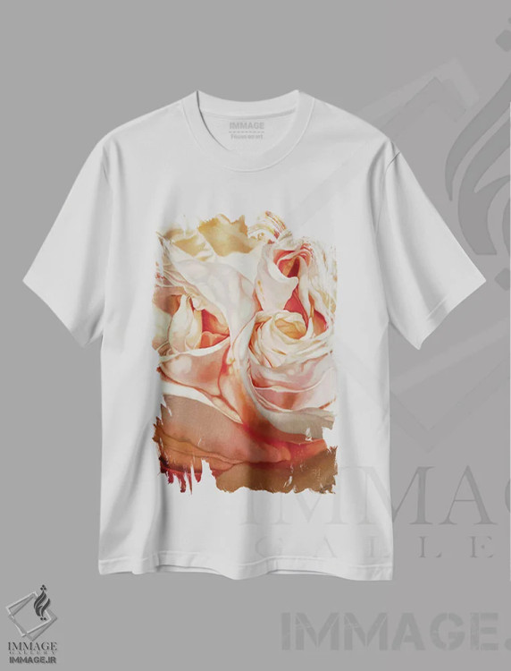 تیشرت سفید طرح دار مادر کوشه III، هنر فاخر معاصر اثر کلویی هدن | immage.ir