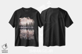 تیشرت مشکی طرح دار ذوب شدن، مدیوم اثر کریستین لیندستن | فروشگاه ایماژ