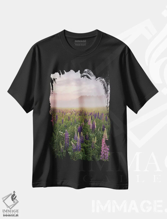 تیشرت مشکی طرح دار لوپین ها در مه بخش ۳، مدیوم اثر کریستین لیندستن | immage.ir
