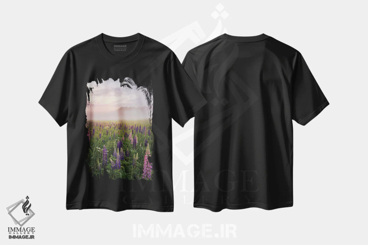 تیشرت مشکی طرح دار لوپین ها در مه بخش ۳، مدیوم اثر کریستین لیندستن | immage.ir