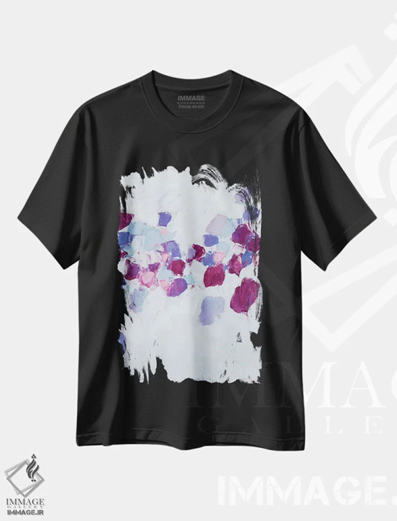 تیشرت مشکی طرح دار جریان آمبی I اثر آن مری کولیک | immage.ir
