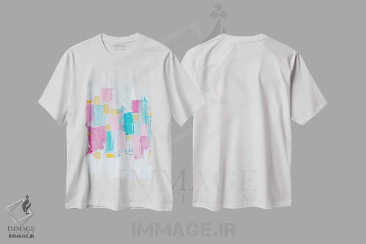 تیشرت سفید طرح دار ریزوم سرد II اثر آن مری کولیک | فروشگاه ایماژ