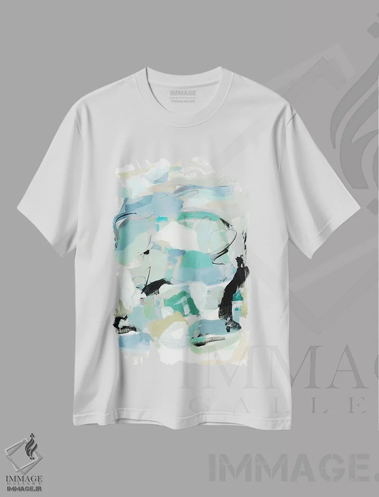 تیشرت سفید طرح دار بهار شیرین IV اثر کریستینا لانگ | immage.ir