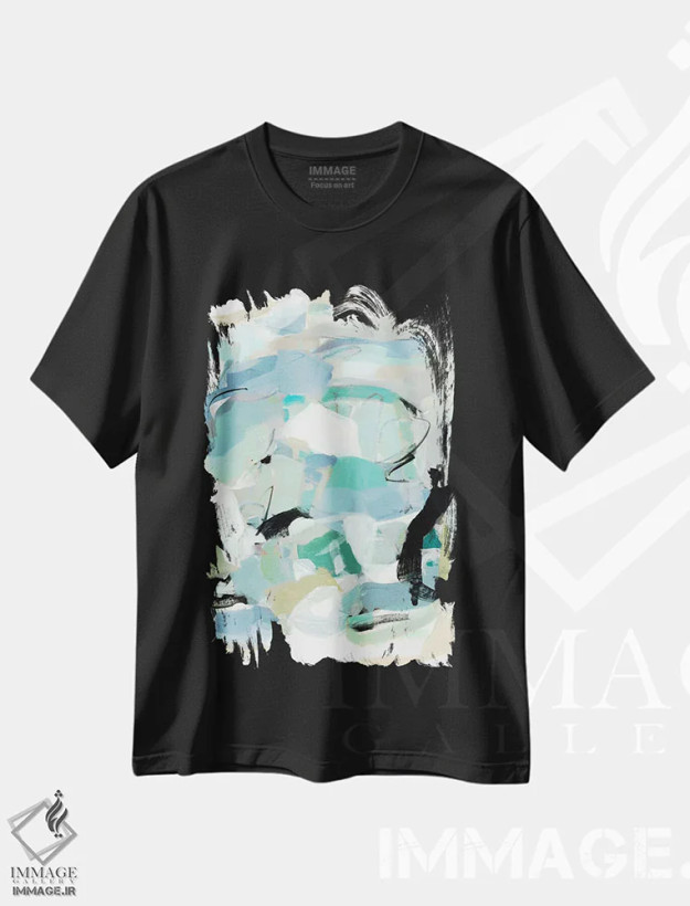 تیشرت مشکی طرح دار بهار شیرین IV اثر کریستینا لانگ | فروشگاه ایماژ
