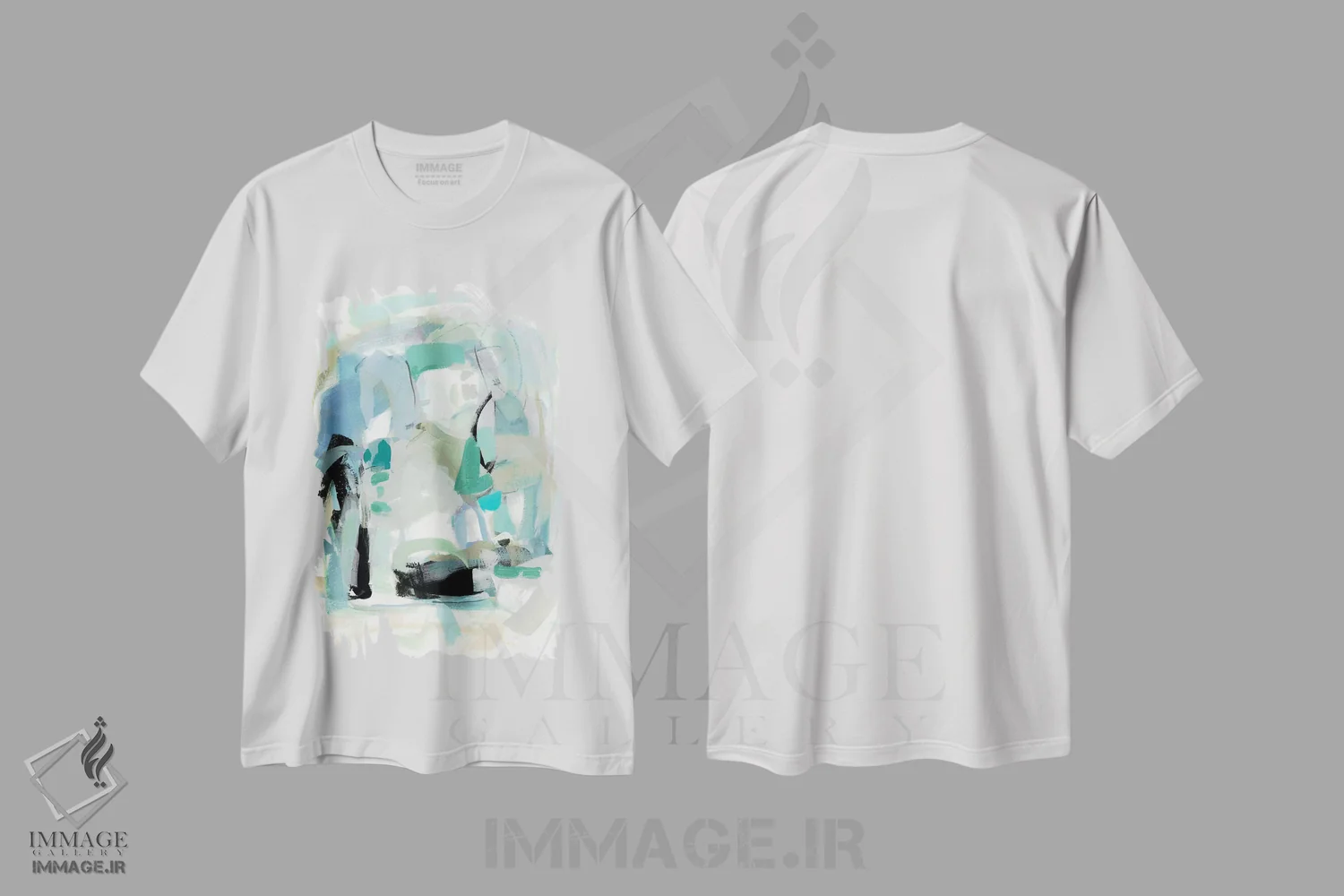 تیشرت سفید طرح دار بهار شیرین III اثر کریستینا لانگ | فروشگاه ایماژ